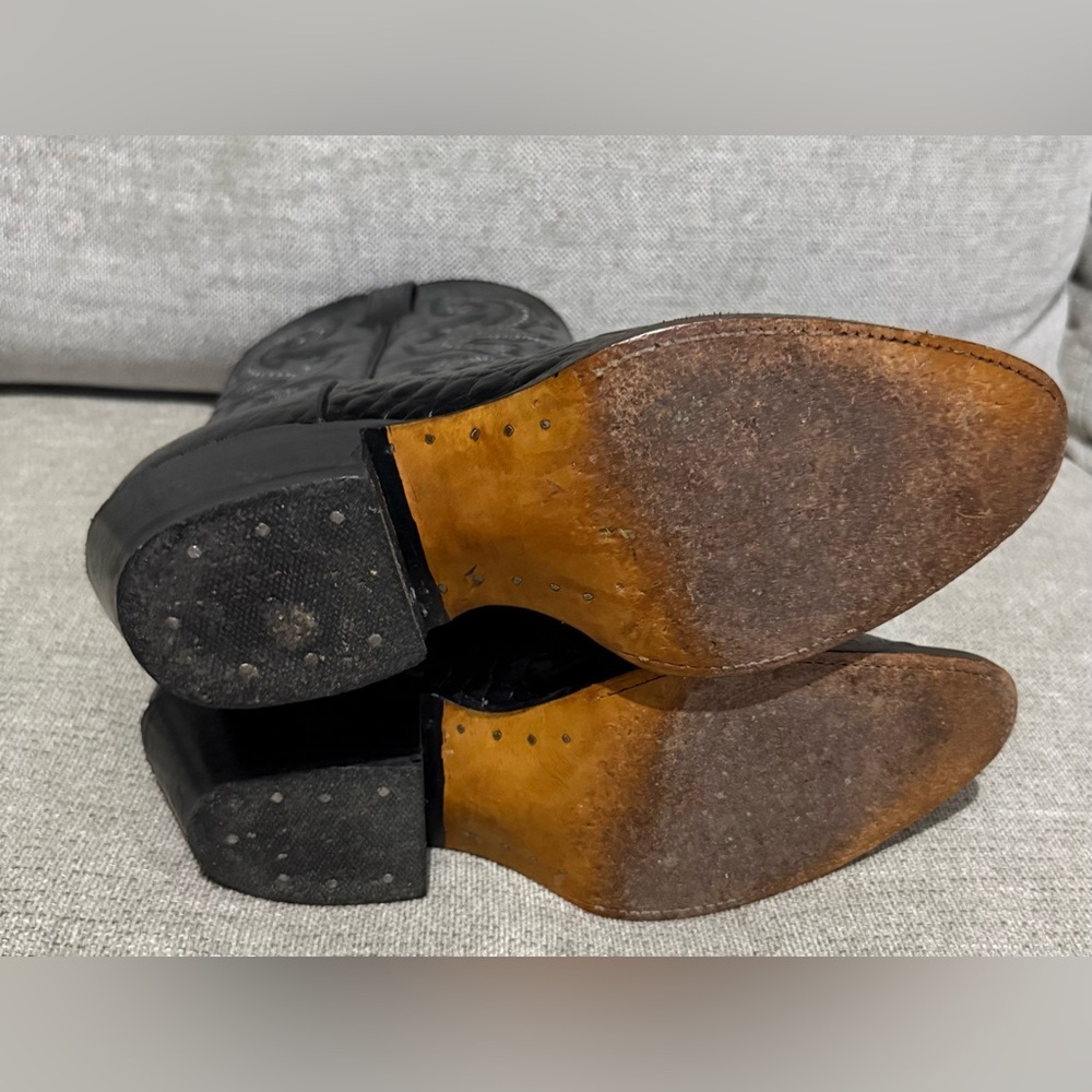 Calexico Black Embroidered Western Boots - image 5